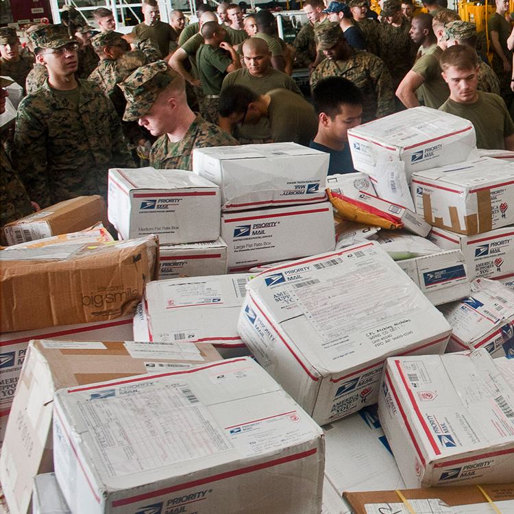 Military mail care packages