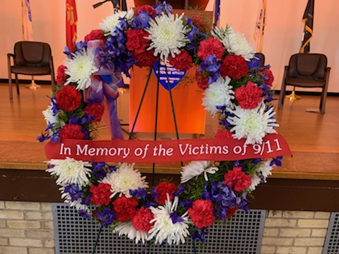 9/11 Memorial Ceremony wreath